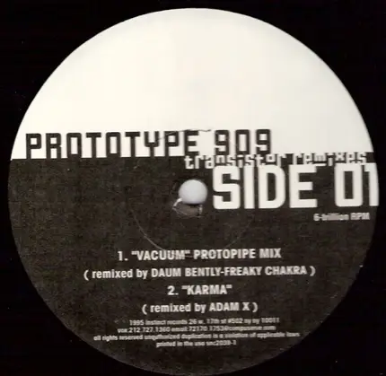 Prototype 909 - Transistor (Remixes)