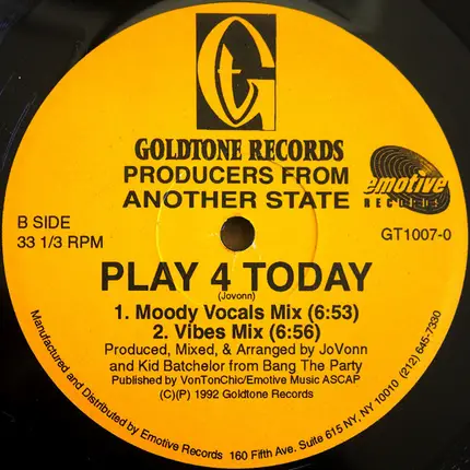 Producers From Another State - Play 4 Today