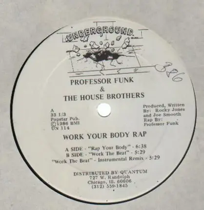 Professor Funk & The House Brothers - Work Your Body Rap