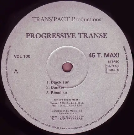 Progressive Transe - Black Sun