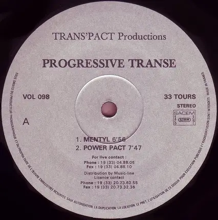Progressive Transe - Mentyl