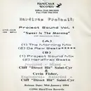 12inch Vinyl Single - Project Sound - Sweet In The Morning