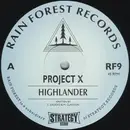 12inch Vinyl Single - Project X - Highlander / Spirit Of Darkness