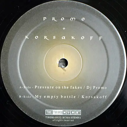 Promo + Korsakoff - Pressure On The Fakes / My Empty Bottle