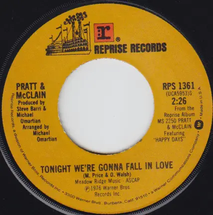 Pratt & McClain - Devil With A Blue Dress / Tonight We're Gonna Fall In Love