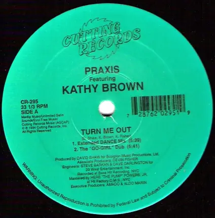 Praxis Feat. Kathy Brown - Turn Me Out