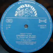 LP - Prague Chamber Orchestra , Libor Pešek , Bohuslav Zahradnik , František Herman / Leopold Koželuh • - Concertos • Clarinet In E-Flat Major • Bassoon In C-Major