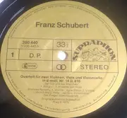 LP - Schubert / Prague String Quartet - Streichquartette Der Tod Und Das Mädchen, Quartettsatz C-moll