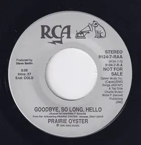 Prairie Oyster - Goodbye, So Long, Hello