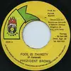 7inch Vinyl Single - Prezident Brown - Fool Is Thirsty / Version