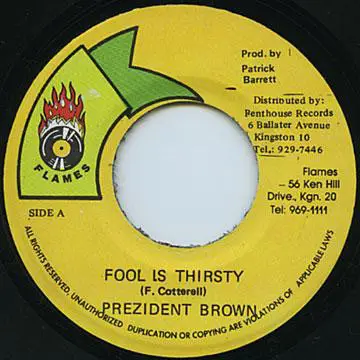 Prezident Brown - Fool Is Thirsty / Version