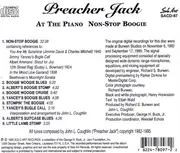 CD - Preacher Jack - At The Piano - Non-Stop Boogie