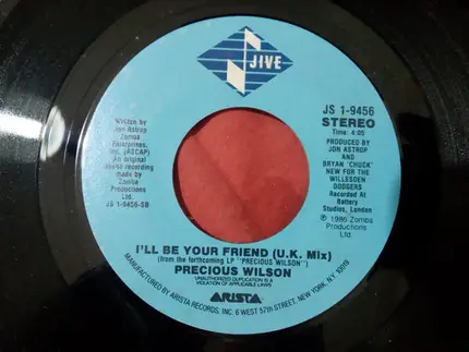 Precious Wilson - I'll Be Your Friend