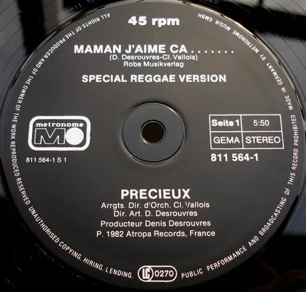 Precieux - Maman J'aime Ca