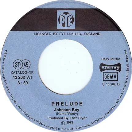 Prelude - After The Goldrush / Johnson Boy