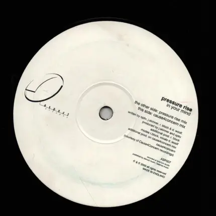 Pressure Rise - She's In Your Mind