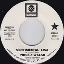 7inch Vinyl Single - Price & Walsh - Sentimental Lisa / No Place Like Home