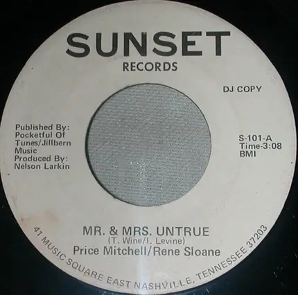 Price Mitchell / Rene Sloane - Mr. & Mrs. Untrue