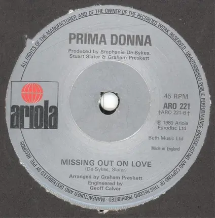 Prima Donna - Love Enough For Two