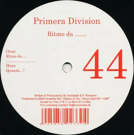 Primera Division - Ritmo Da...