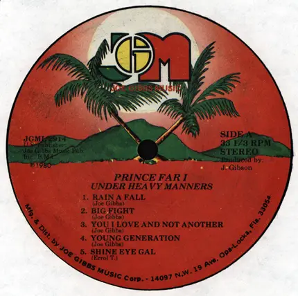 Prince Far I - Under Heavy Manners