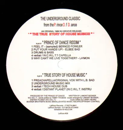 The Prince Of Dance Music - The True Story Of House Music