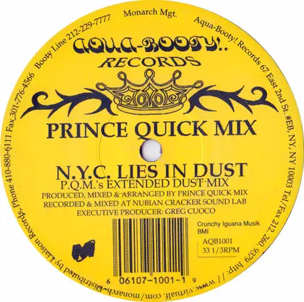 Prince Quick Mix - N.Y.C. Lies In Dust
