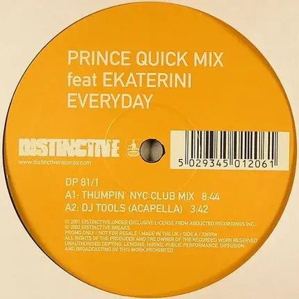 Prince Quick Mix feat Ekaterini - Everyday