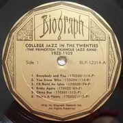 LP - Princeton Triangle Club Jazz Band - College Jazz In The Twenties: The Princeton Triangle Jazz Band 1923-1929
