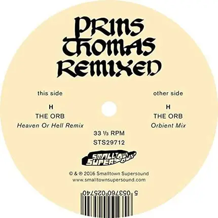 Prins Thomas - The Orb Remixes