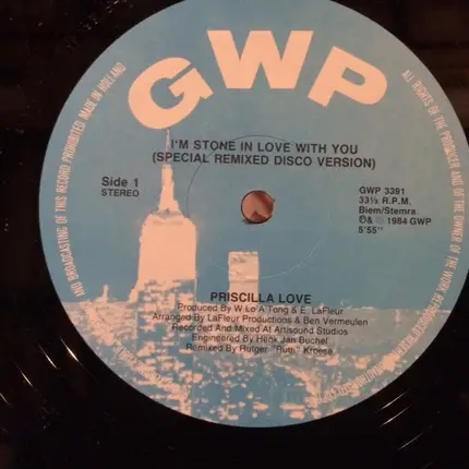Priscilla Love - I'm Stone In Love With You