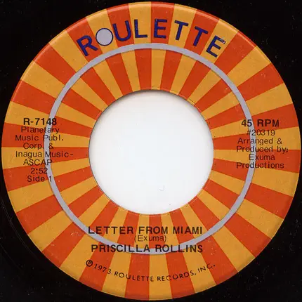 Priscilla Rollins - Letter From Miami / Obeah Woman