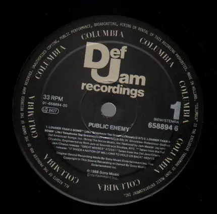 Public Enemy - Louder Than A Bomb