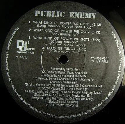Public Enemy - What Kind Of Power We Got?