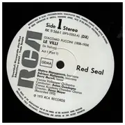 Double LP - Puccini - Le Villi - Edgar - Test Pressing