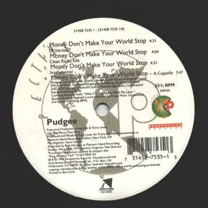 pudgee - money don't make your world stop / make 'em die