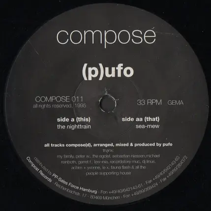 Pufo - The Nighttrain / Sea-Mew