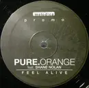12inch Vinyl Single - Pure Orange Feat. Shane Nolan - Feel Alive - Single sided