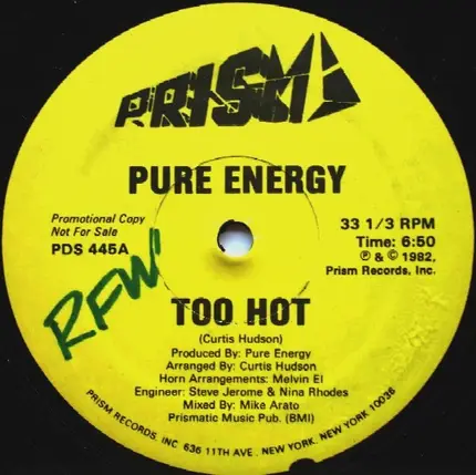 Pure Energy - Too Hot
