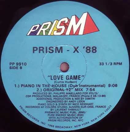 Pure Energy - Prism - X '88 - Love Game