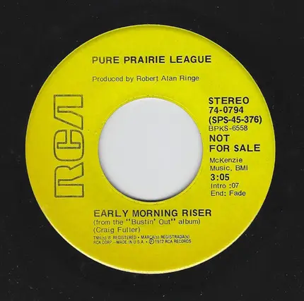 Pure Prairie League - Early Morning Riser