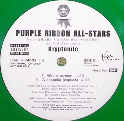 Purple Ribbon Allstars - Kryptonite