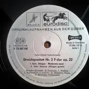 LP - Tchaikovsky / Borodin String Quartet - Streichquartett Nr.2  F-dur Op.22