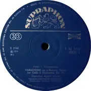 LP - Pyotr Ilyich Tchaikovsky - Stanislav Apolín / The Prague Symphony Orchestra / Václav Smetáček - Variations On A Rococo Theme / Suite No. 4, 'Mozartiana'