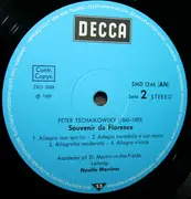 LP - Pyotr Ilyich Tchaikovsky · The Academy Of St. Martin-in-the-Fields , Sir Neville Marriner - Streicherserenade, Souvenir De Florence