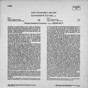 LP - Tchaikovsky - Symphonie Nr. 5 E-Moll