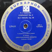 10'' - Pyotr Ilyich Tchaikovsky , The Czech Philharmonic Orchestra , Niyazi - Sinfonie Nr. 4 F-moll, Op.36 - White/Blue Labels