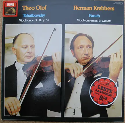 Pyotr Ilyich Tchaikovsky , Theo Olof , Max Bruch , Herman Krebbers , Frysk Orkest , Libor Pešek - Vioolconcert in D,op.35 / Vioolconcert nr 1 in g,op.26