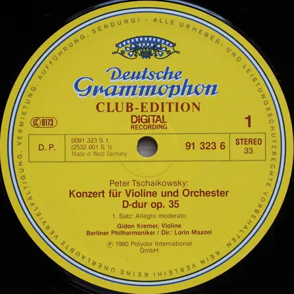 Tchaikovsky - Violinkonzert, Sérénade Mélancolique