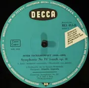 LP - Pyotr Ilyich Tchaikovsky , L'Orchestre De La Suisse Romande , Dirigent: Ataúlfo Argenta - Symphonie Nr.4 F-Moll Op. 36